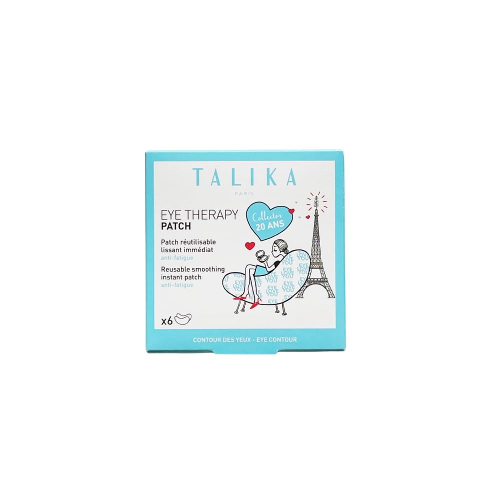 Talika Eye Therapy Patch Refill - Instant Smoothing Eye Patch - Eye Masks for Dark Circles and Puffy Eyes - Reusable Under Eye Patches - Immediate Effect - 6 Pairs of Eye Patches - Talika Official Product View 2