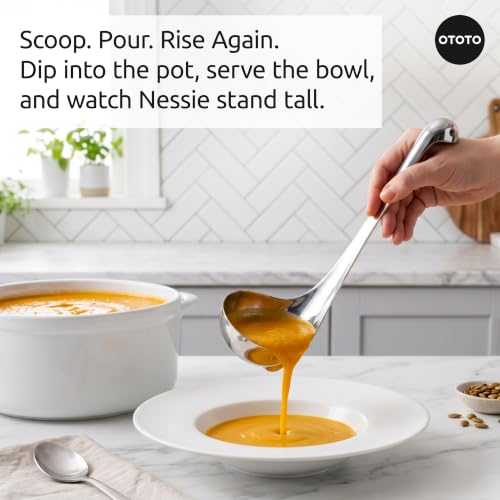 OTOTO The Original Nessie Stainless Steel Ladle - Soup Ladle, - Product Imagery