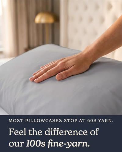 Beckham Hotel Collection Queen Pillow Cases Set of 2, Cool Touch - Product Imagery