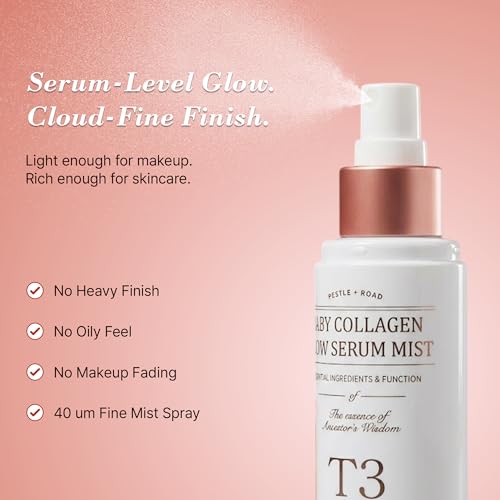 PESTLO T3 Baby Collagen Glow Serum Mist Spray (50ml) - Korean - Product Imagery