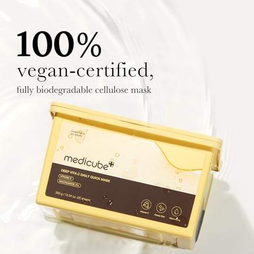 medicube Deep Vita C Daily Quick Sheet Masks, 30 Sheet, Value Siz - Product Imagery