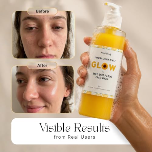 Daily Turmeric Face Wash – Kojic Acid Brightening Face Wash for - Product Imagery