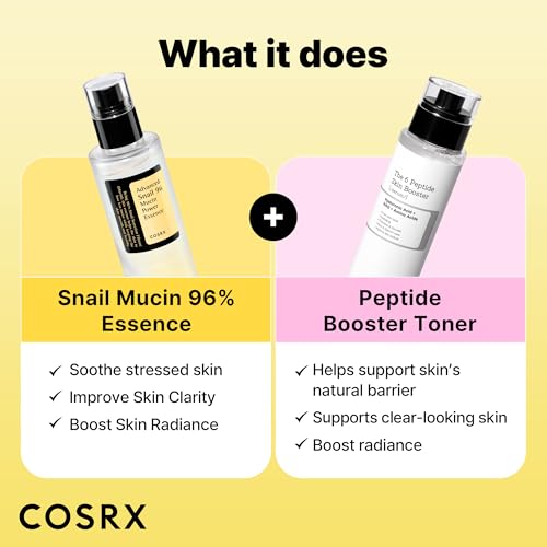 COSRX Snail Mucin 96% Peptide Booster Set, Self Care Gift Set - Product Imagery
