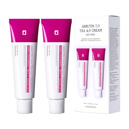 TOSOWOONG Arbutin 7% + Tranexamic Acid 4% Cream, 1.69 fl.oz, Pack of 2 - TOSOWOONG Official Product View 1