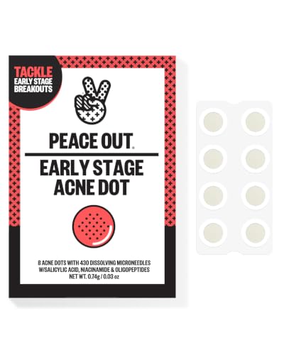 PEACE OUT Early Stage Acne Microneedling Hydrocolloid Dots - PEACE OUT Official Imagery - 1