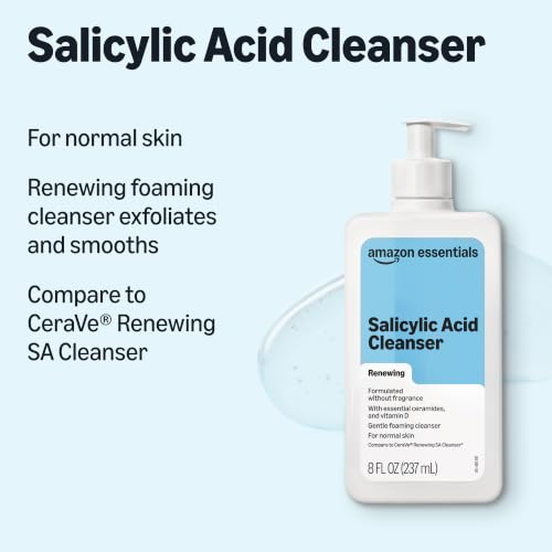 Amazon Essentials Cleanser Face Wash - Salicylic Acid with - Product Imagery