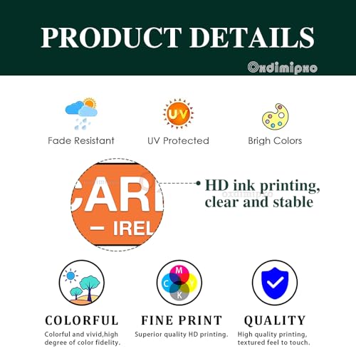 Irish Pub Decor - Carlow, Ireland, Flag, Clover, Gifts - Irish - Product Imagery