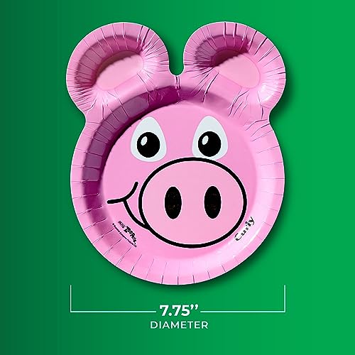 Hefty Zoo Pals Kids Paper Plates, Party Edition, 7.75 inches, - Product Imagery