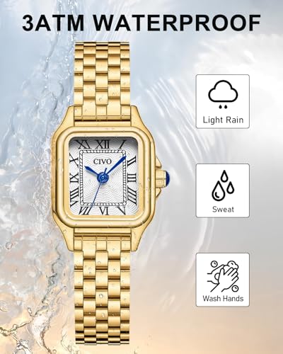 CIVO Gold Watches for Women Vintage: Small Wrist Bracelet Watch - Product Imagery