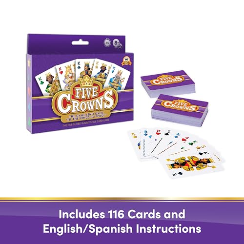 Five Crowns Rummy Style Card Game for Kids and Adults, Family - Product Imagery