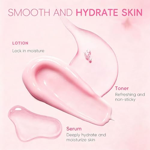 New Irven Pink PDRN Facial Skin Care Set, Portable Travel - Product Imagery
