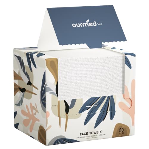 Ourmed Life Disposable Face Towels XL, Ultra Soft & Absorbent, - Product Imagery
