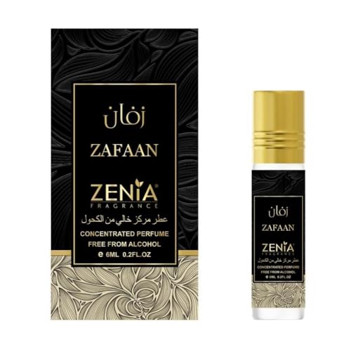 Zenia Zafaan Perfume Oil Roll-On – 6ml / 0.2oz | Long Lasting - Product Imagery