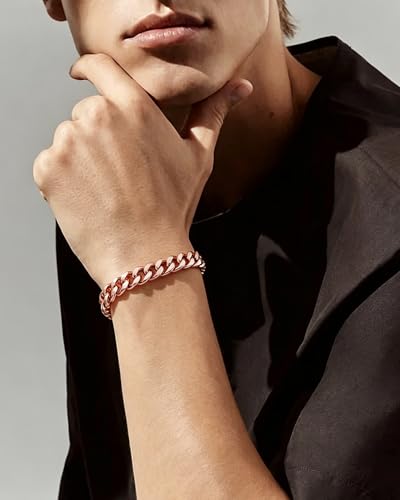 Copper Bracelet for Men & Women, 99.9% Pure Copper Cuban Link - Product Imagery