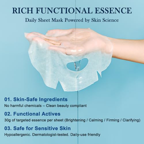NACIFIC Face Masks Skincare Korean – Premium 10-Sheet Variety - Product Imagery