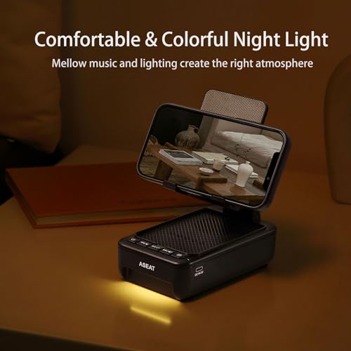 Gifts for Men Him, Cell Phone Stand with Bluetooth Speaker&Led - Product Imagery