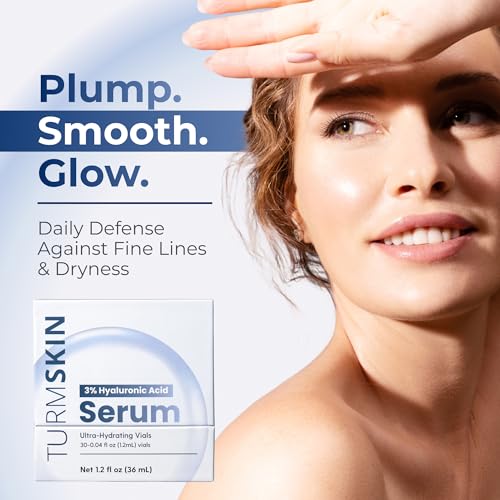 TURMSKIN® Hyaluronic Acid Serum Ampoules [ULTRA HYDRATING VIALS] - Product Imagery