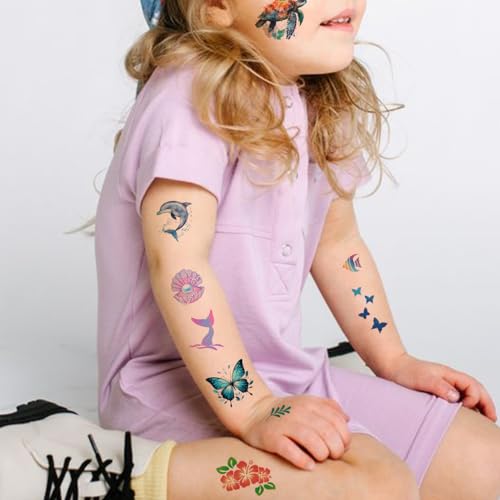 CHARLENT Temporary Tattoos for Kids - 320 Mixed Styles (36 - Product Imagery