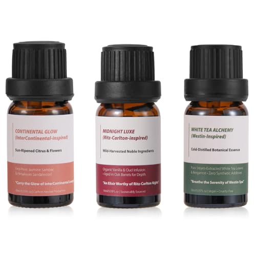 Luxury Hotel Fragrance Oil Set, 3 x 0.34 Fl Oz - Product Imagery
