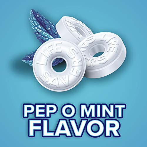 LIFE SAVERS Pep O Mint Hard Candy, Individually Wrapped, Party - Product Imagery