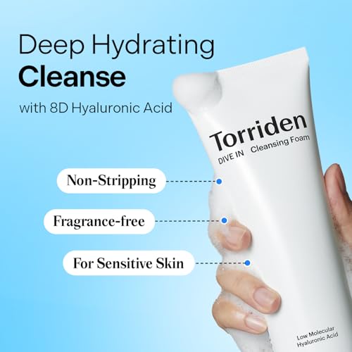 Torriden DIVE IN Cleansing Foam Face Wash 150ml (5.07 fl.oz.) | - Product Imagery