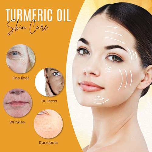 Organic Turmeric Oil for Skin Lightening – Turmeric Face Oil for - Product Imagery