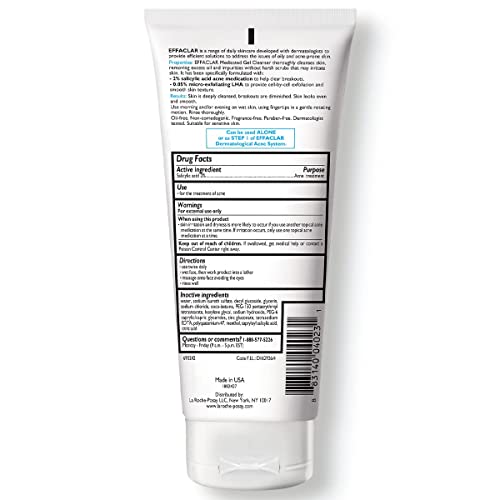La Roche-Posay Effaclar Medicated Acne Face Wash with 2% - Product Imagery