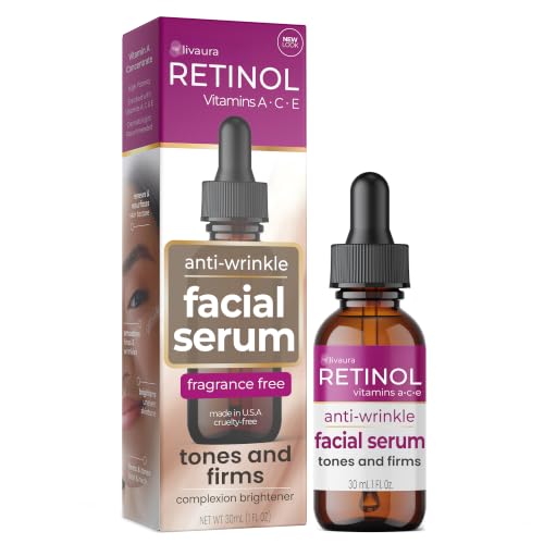 LIVAURA Retinol Face Serum - Anti Aging Serum for Dark Spots - Retinol Official Product View 1