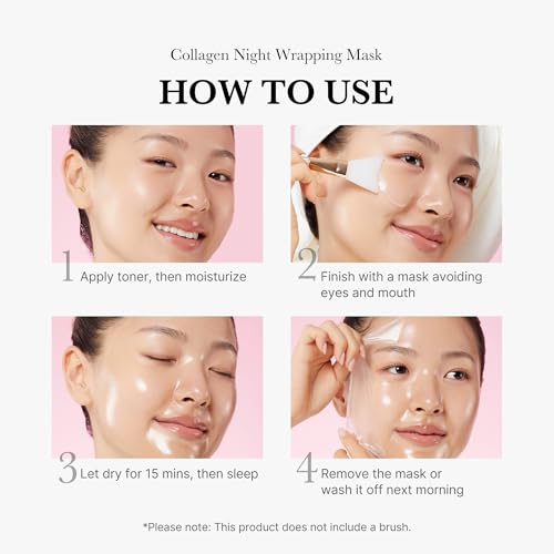 medicube Wrapping Mask Collagen - Overnight Peel Off Facial Mask - Product Imagery