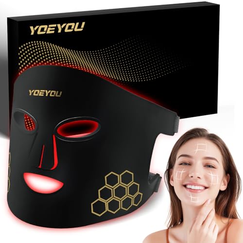 Red Light Therapy for Face, 850nm Near Infrared LED Face Mask - Product Imagery