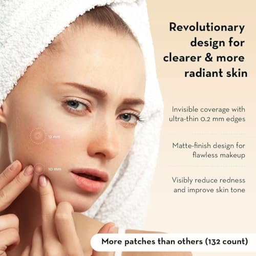 Korean Pimple Patches for Face (132 Dots) - Hydrocolloid Acne - Product Imagery