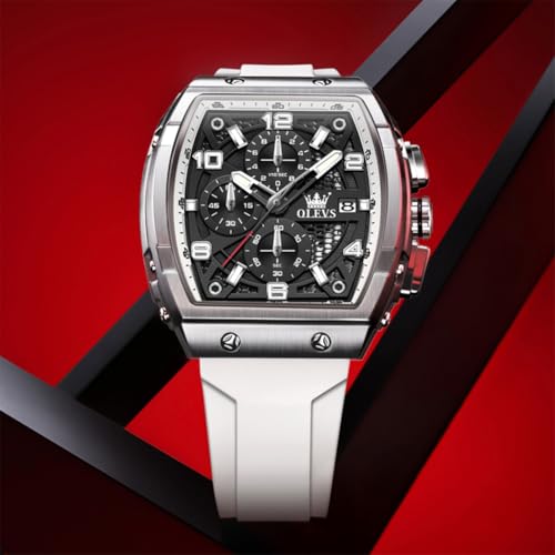 OLEVS Square Watch for Men Large Waterproof Multifunction Casual - Product Imagery