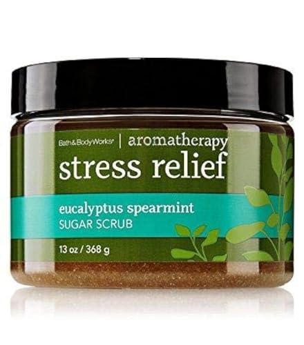 Bath & Body Works Eucalyptus Spearmint Stress Relief Sugar Body Scrub 13 Ounce - Bath & Body Works Official Product View 1