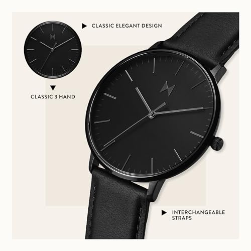 MVMT Legacy Slim Men's Watch – Minimalist - Water Resistant - - Product Imagery