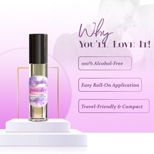 MOBETTER FRAGRANCE OILS Powder Intense Fragrance Body Oil for - Product Imagery