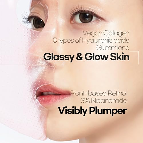 Glassy Hydrogel Face Mask for Glow and Dewy Skin, Deep - Product Imagery