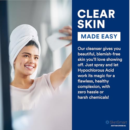 SkinSmart Antimicrobial Facial Cleanser for Breakouts and - Product Imagery