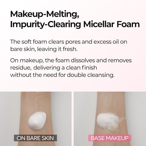 n Melting Bubble Foaming Cleanser - Micellar Makeup Remover Face - Product Imagery