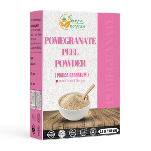 Herbs Botanica Pomegranate Peel Powder 100% Pure & Natural - Product Imagery