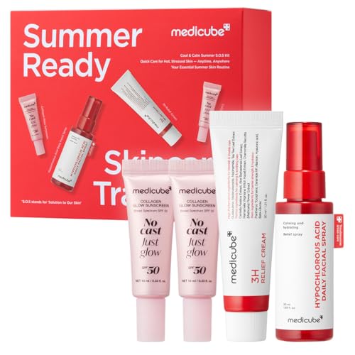 medicube Summer-Ready Skincare Travel Kit for Quick Cooling & - Product Imagery