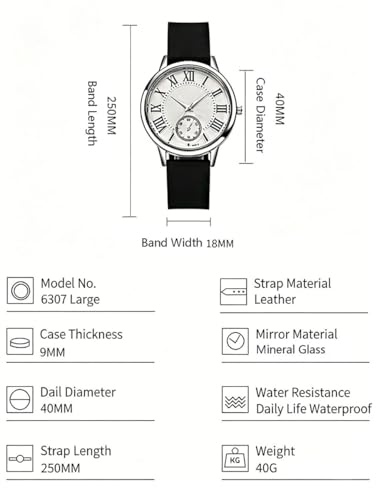 Fashion Men and Women Watches Roman Numeral Analog Quartz - Product Imagery