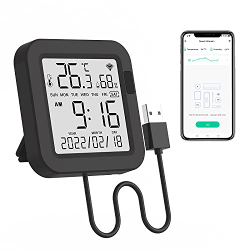 eMylo WiFi Thermometer Hygrometer Smart IR Remote Digital - Yasorn Official Imagery - 1