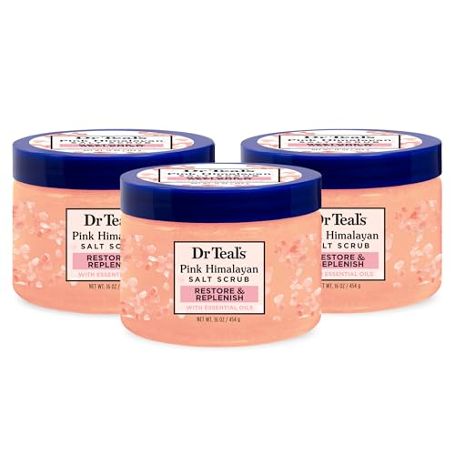 Dr Teal s Pink Himalayan Salt Body Scrub Restore Replenish - Dr Teal's Official Imagery - 1