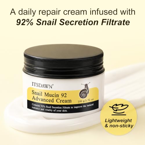 ITSDAWN Snail Mucin 92% Repair Cream 100g, Face Moisturizer - Product Imagery