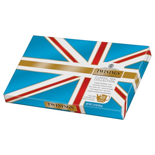 Twinings Classic Tea Collection Gift Box, 48 Tea Bags (1 Pack) - Product Imagery