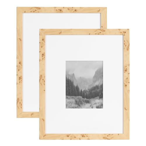 Kate and Laurel Burlock Transitional Faux Burlwood Picture Frame - Product Imagery