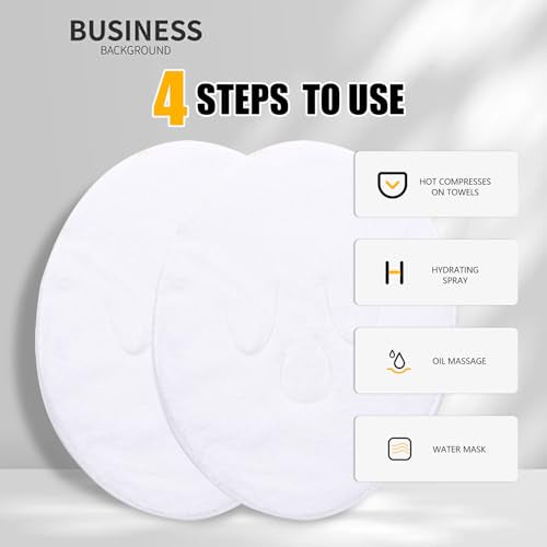 2Pcs Face Towel, Reusable Face Towel，Mask Cold Hot Compress - Product Imagery
