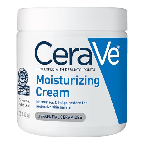 CeraVe Moisturizing Cream, Face & Body Moisturizer for Dry Ski... - CeraVe Official Product View 1