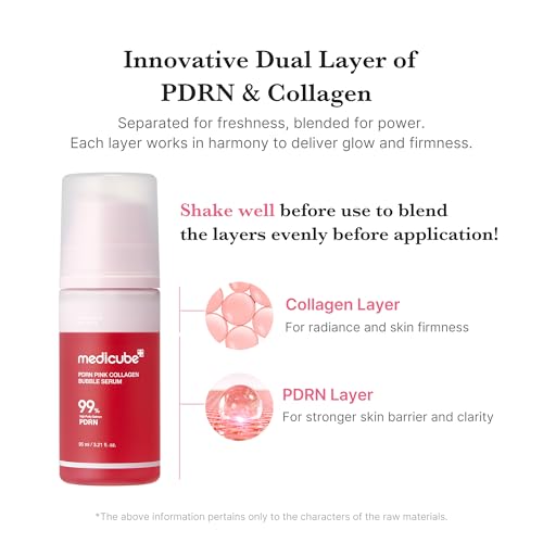 medicube Viral Bubble Serum and Jelly Brush Duo: PDRN Pink - Product Imagery