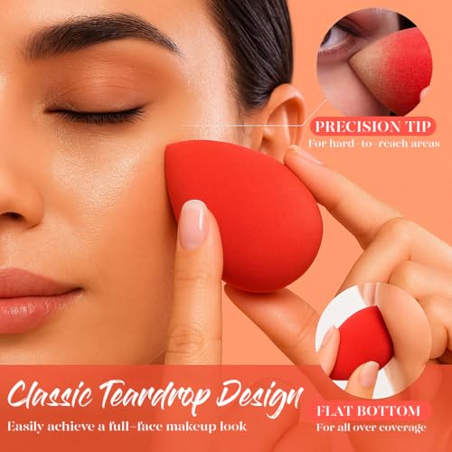 BEAKEY Makeup Sponge Set, 5 Pack Foundation Beauty Sponges & - Product Imagery